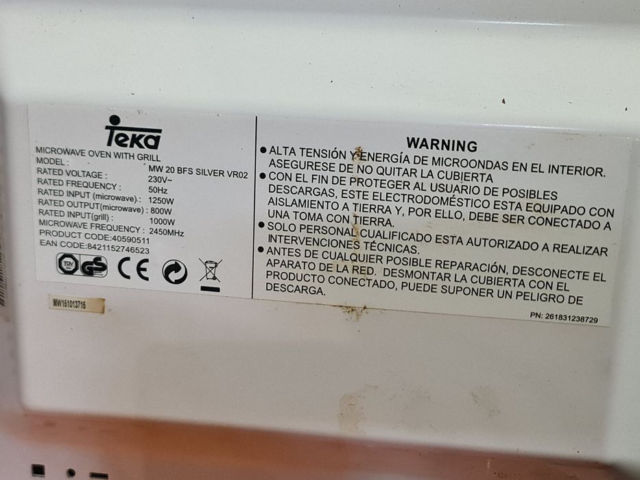 Microondas TEKA MW 20 BFS