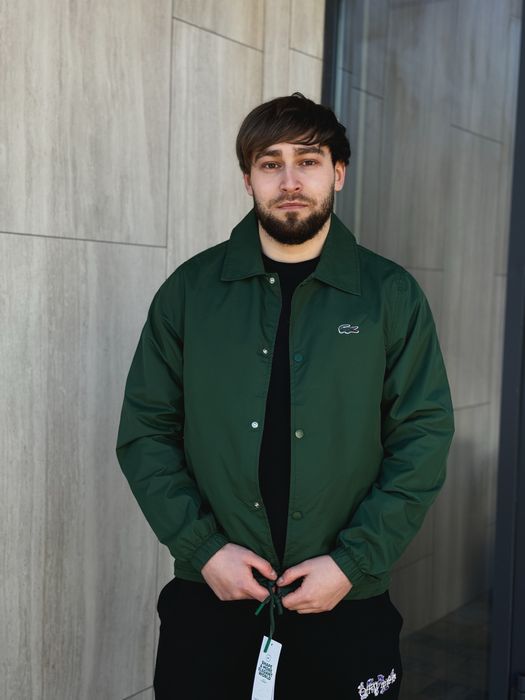Куртка овершот Lacoste monogram двохстороня 3 КОЛЬОРИ Монограм Лакост