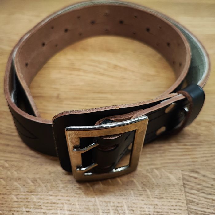 Wojskowy pas oficerski czarny