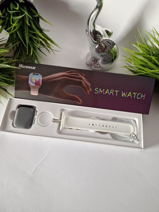 Smartwatch biały mikrowear x komplet