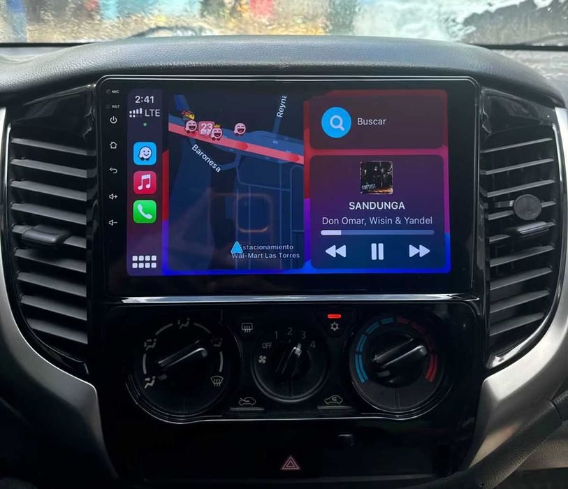 Rádio 2DIN 9" • Mitsubishi L200 • (2015 a 2023) • Android [4+64GB]