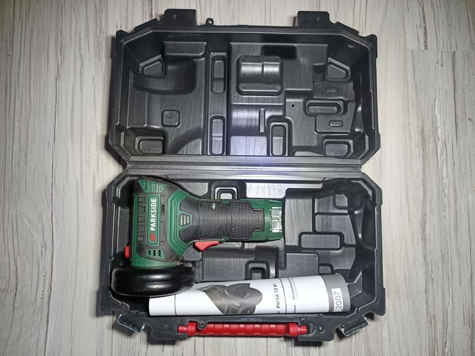 Szlifierka akumulatorowa Parkside 12 B1 , 12V na tarcze 76 mm.