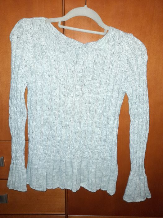 Camisola malha cinza