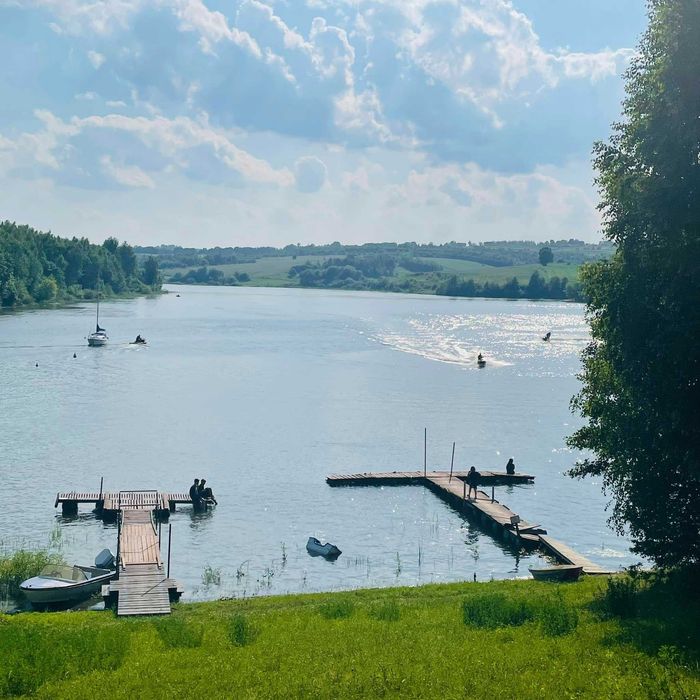 Sprzedam działkę budowlaną na wzgórzu 400m do Zalewu i rzeki. Piękne widoki. - Widok 5