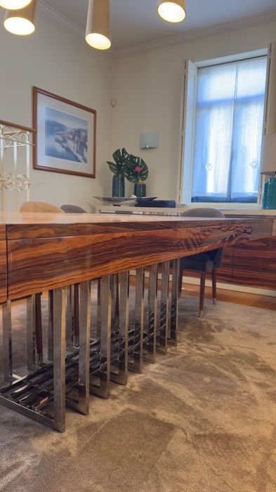 Mesa de jantar Laskasas Prestige em Pau-Ferro Extensível 2–3 m