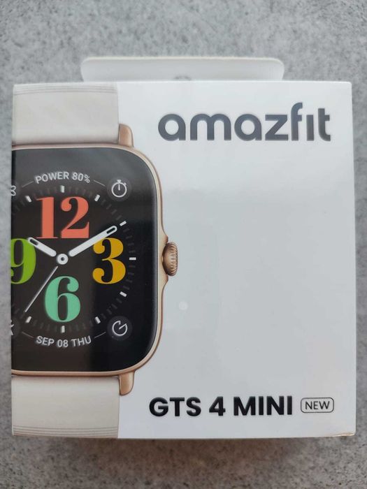 NOWY smartwatch zegarek sportowy Amazfit GTS 4 Mini New z etui + Gratis
