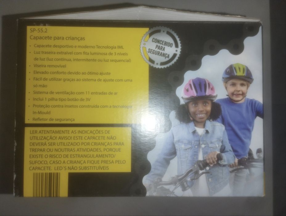 Capacete Criança para bicicleta skate, patins, trotinete
