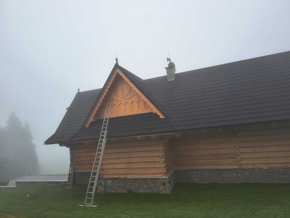 Mycie domów drewnianych