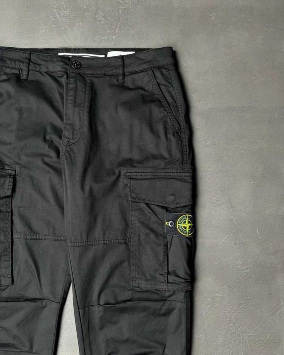 Штани-карго STONE ISLAND 31815 Cargo Pants Black SI0154-BK