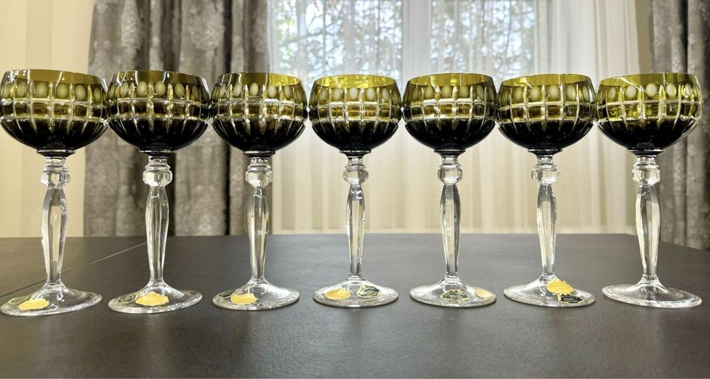 Хрустальные бокалы для вина Anna Hutte GDR Германия
