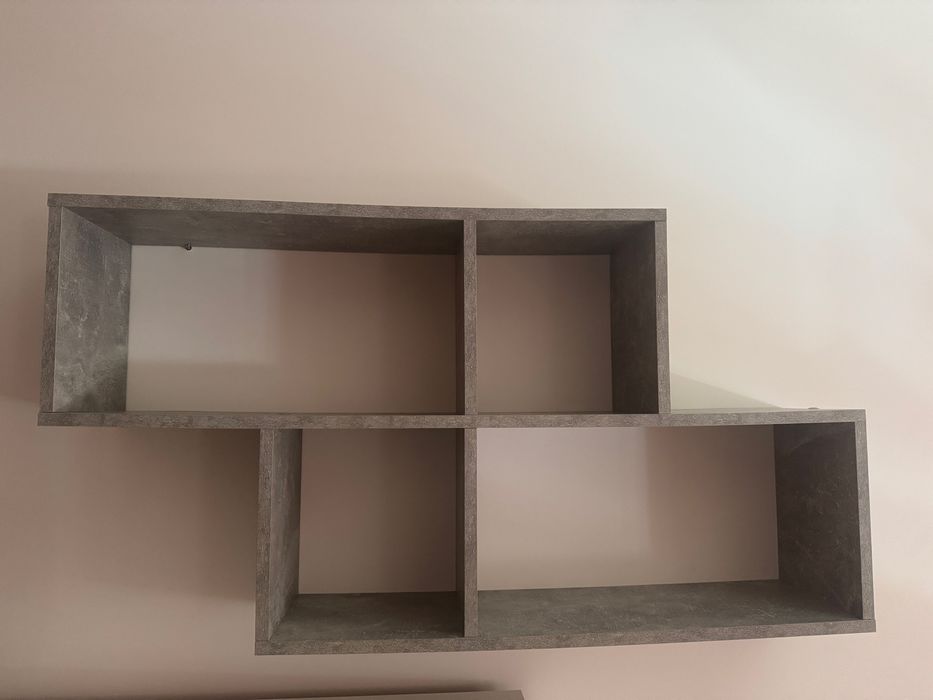 Estante com 4 Nichos Cinza Cimento
