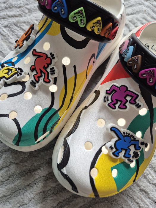 Unikatowe crocsy K.Haring Mega Crush Clog,r.37