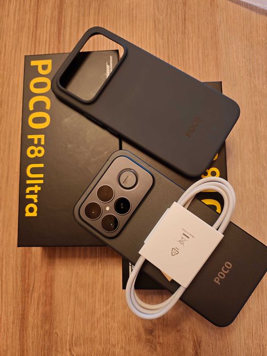 Poco F8 Ultra 16/512GB Black | STAN IDEALNY | Gwarancja 02.2026 | Dodatki Bizon!