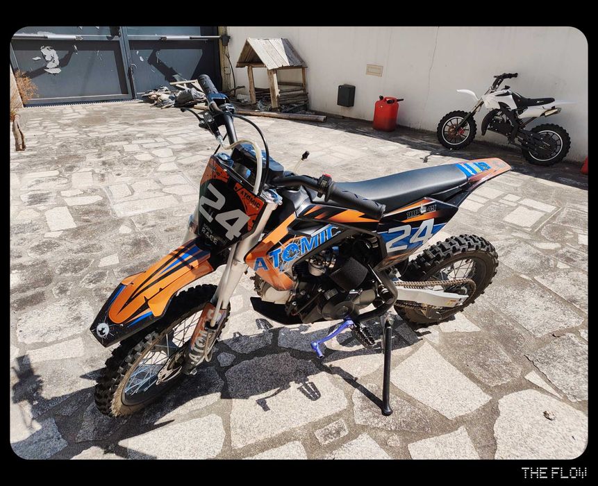 Pitbike Atomic XR3 110cc em estado de novo,