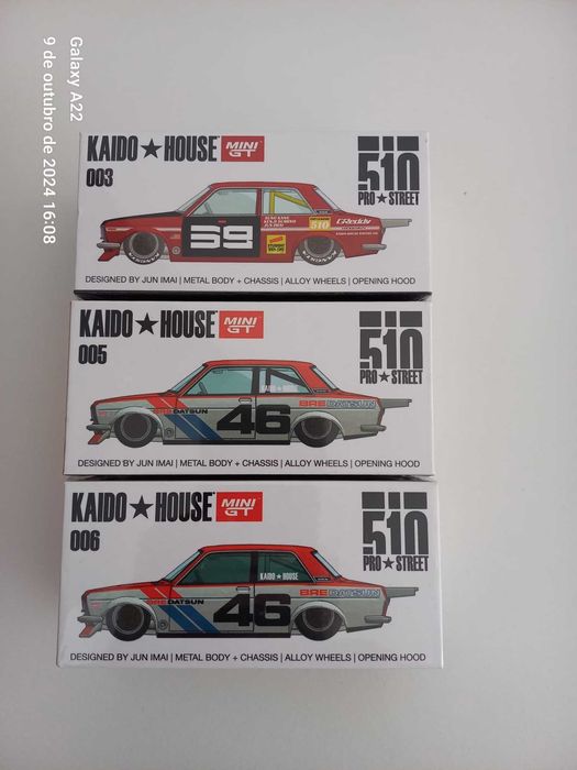 Kaido*House & Mini GT 1:64 Miniaturas Colecionáveis - Varios Modelos