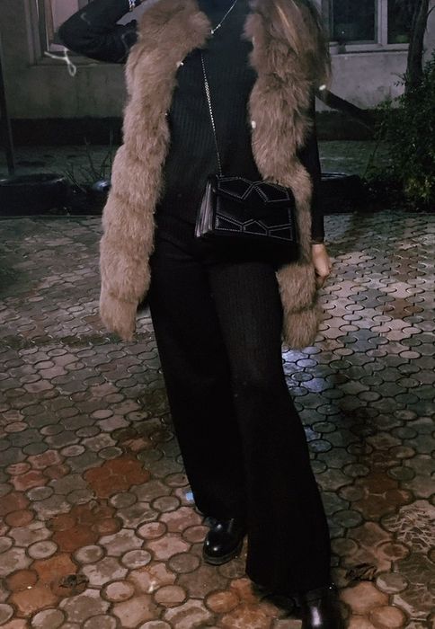 Жилетка натур Песец