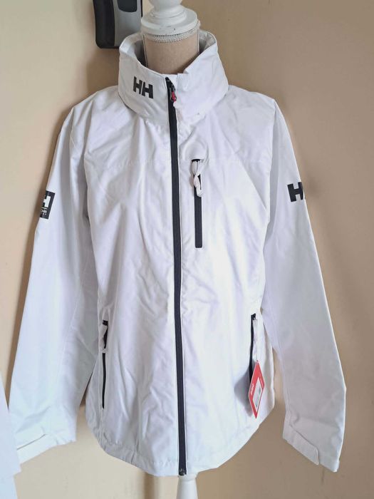 Kurtka żeglarska damska Helly Hansen CREW HOODED JACKET 2.0 - Biała