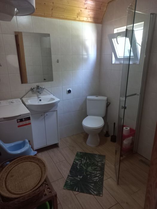 samodzielny domek przy lesie poza wsią