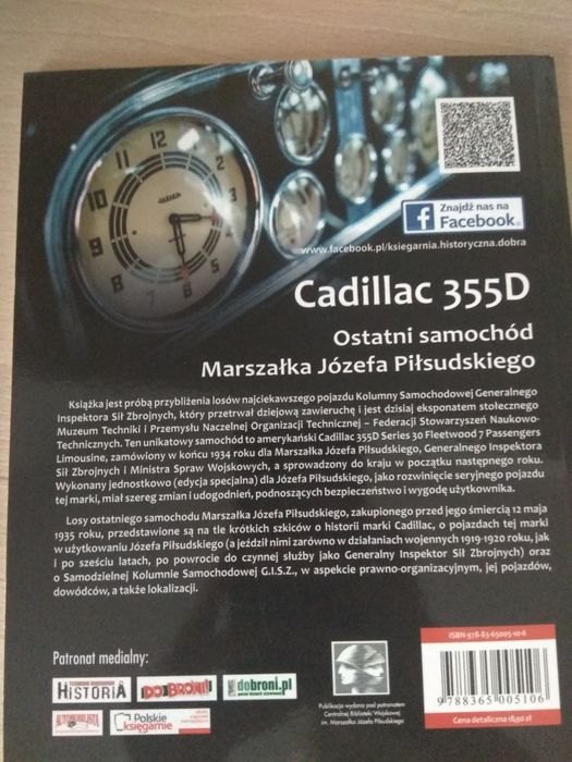 Józef Piłsudski ostatni samochód Cadillac 335D