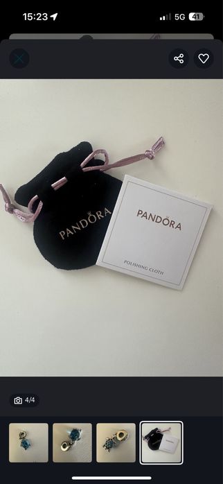 Zawieszka charms żółwik szklo murano do bransoletki modułowej nowy