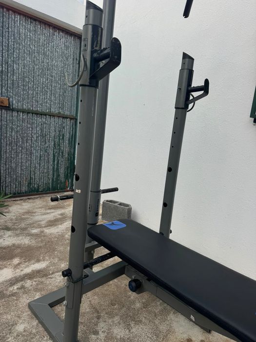 Banco de Musculação Domyos BM530 completo (torre + leg extension)
