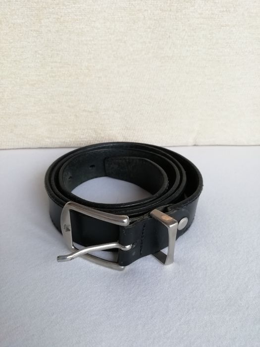 Pasek skórzany czarny