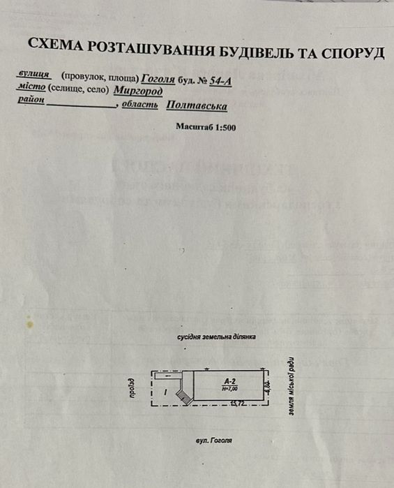 Комерційна нерухомість місто Миргород
