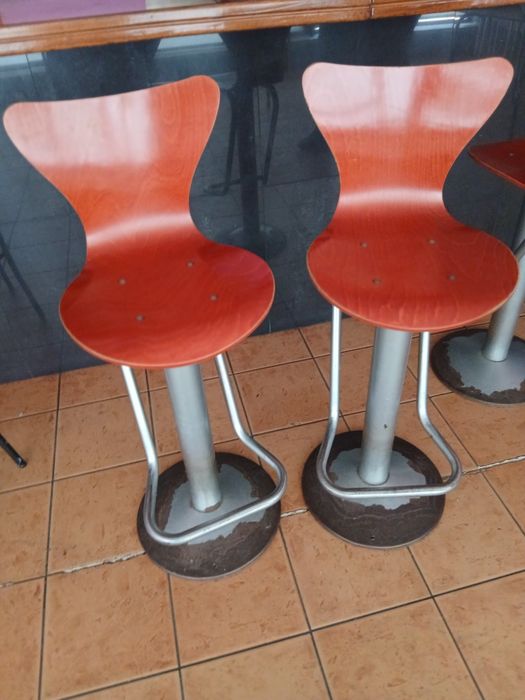 Bancos  de bar de cafe
