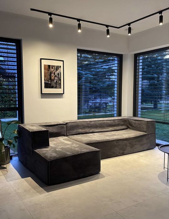 Sofa szezlong Absynth NOI jak Westwing Lennon  150 plus bok 90 szary