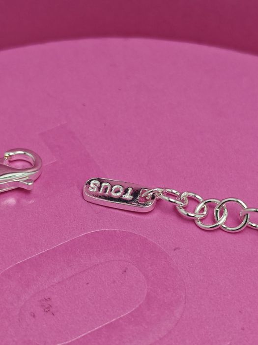 Bransoletka z misiem srebro i żółte srebro vermeil 925