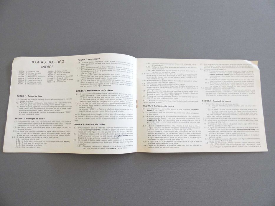 Livro de Instruções Subbuteo