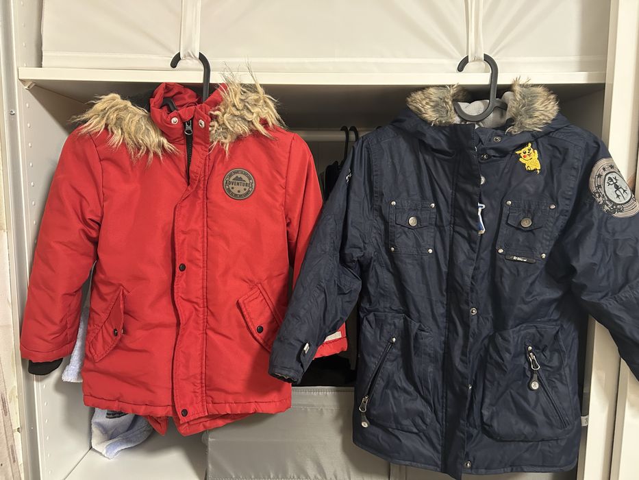 Kurtki 110, 122- oddam za cos dla dziecka