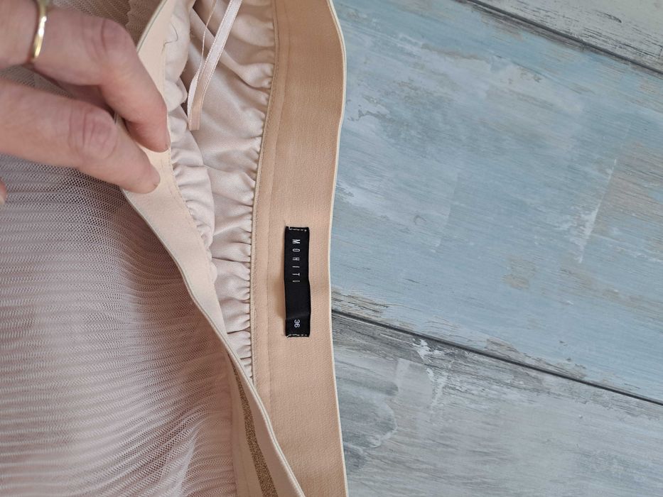 Spodnica midi tiulowa mohito 36 nude