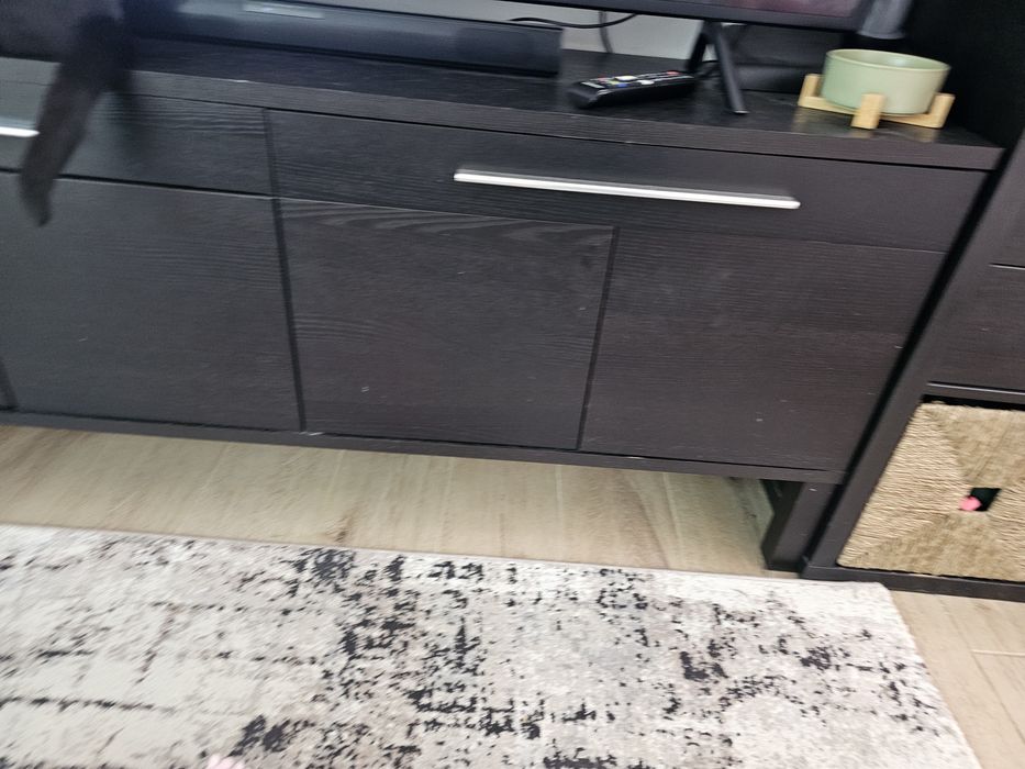 Móvel preto tv ikea