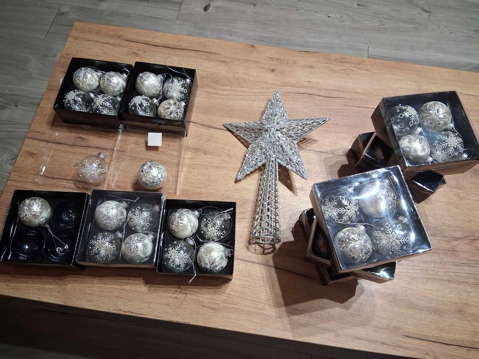 Świąteczne Ozdoby  Srebne home&you Okazja  Nowe