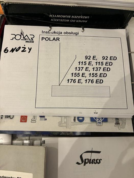 Dokumentacje techniczne maszyn poligraficznych - m.in Heidelberg Polar