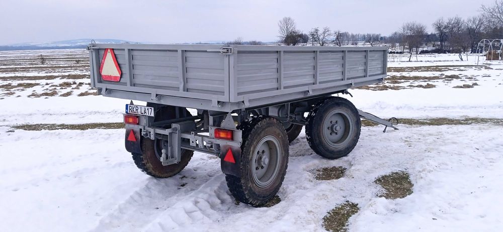 przyczepa wywrotka d732 rolnicza autosan d47 d35 d45 zarejestrowana 4t
