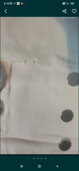 Spodnie z cienkiego jeansu Wysoki stan l