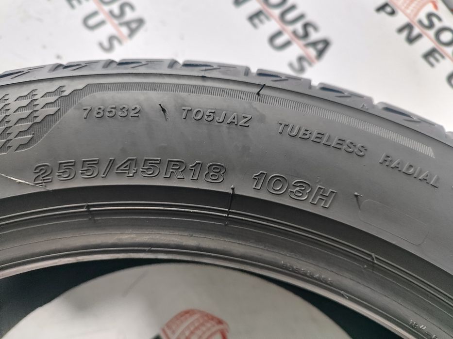 2 pneus semi novos 255-45R18 Bridgestone - Oferta da Entrega em casa