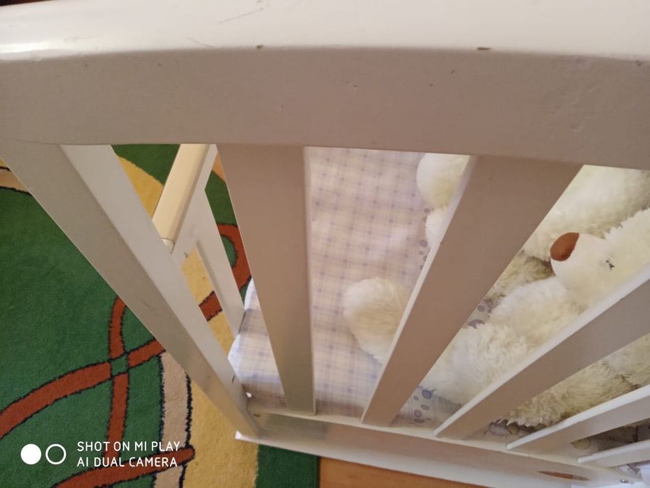 Ліжечко дитяче біле