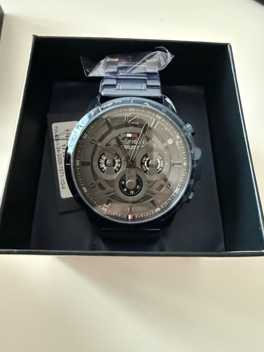 NOWY Tommy Hilfiger 1710493 | Grafitowy/Navy | Folia | Okazja!