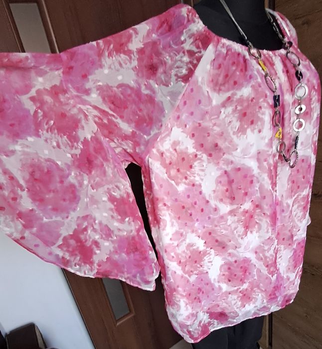 Elegancka bluzka z halką  do każdej stylizacji 7xl