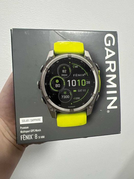Garmin Fēnix 8 51mm Solar Sapphire — нові, запечатані