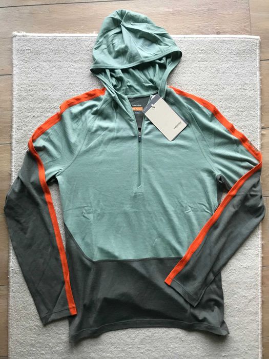 Icebreaker Sonebula LS Half Zip Hoodie wełna merino meska L