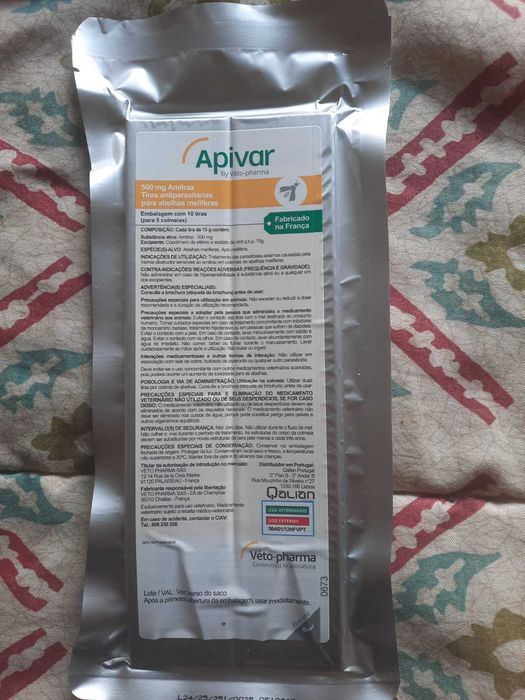 Apivar para o tratamento da varroa nas abelhas