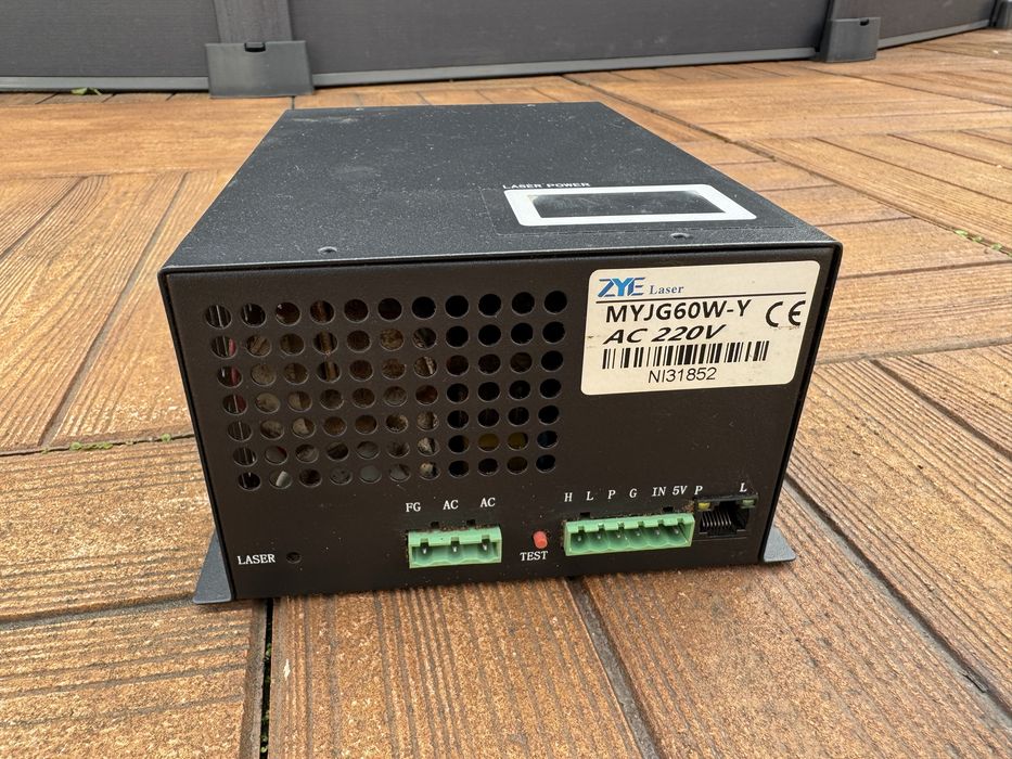 60W CO2 Laser Power Supply64585626101251121