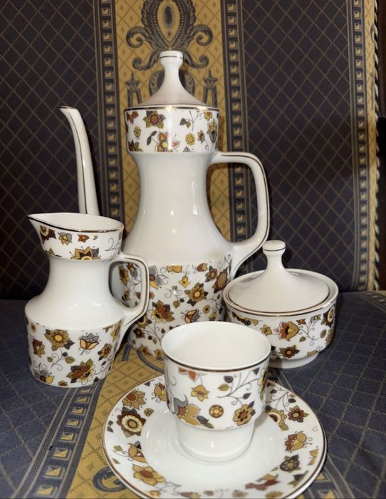 Conjunto de café de porcelana