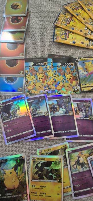 Cartas pokémon ,  25th anniversary colletion (versão chinesa)
