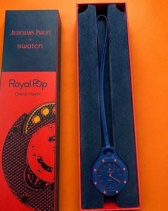Swatch AP Orenji Hachi SSX03L103N-Granat, pomarańczowe śruby, SISTEM51