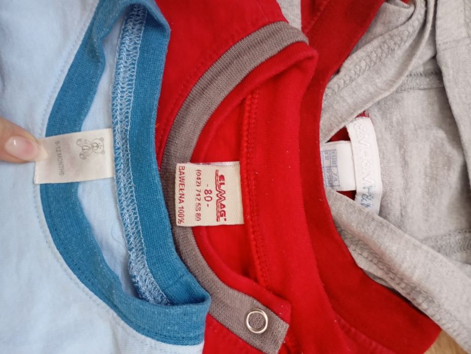 Bluzki z długim rękawem 74-80